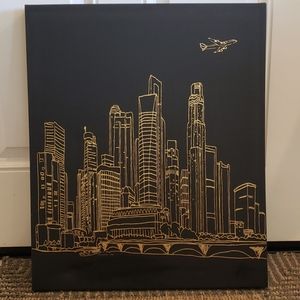 City scape canvas picture
